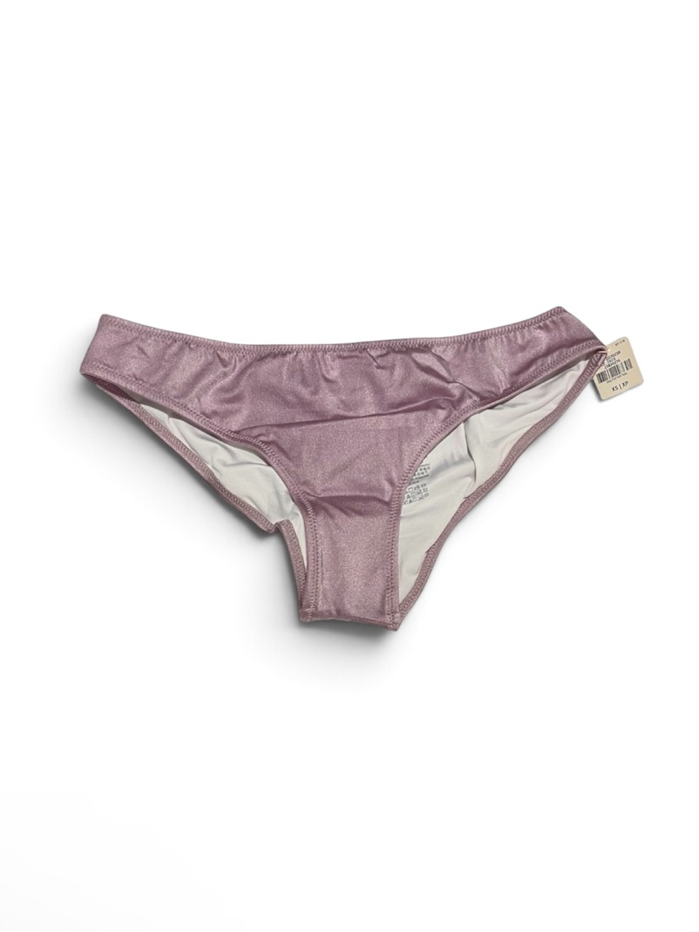 PINK Victoria’s Secret Shimmery Mauve Metallic Bikini Bottom | XS | NWT
